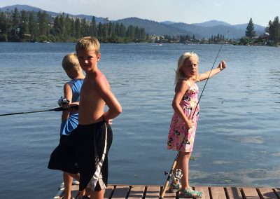 Fishing on the dock