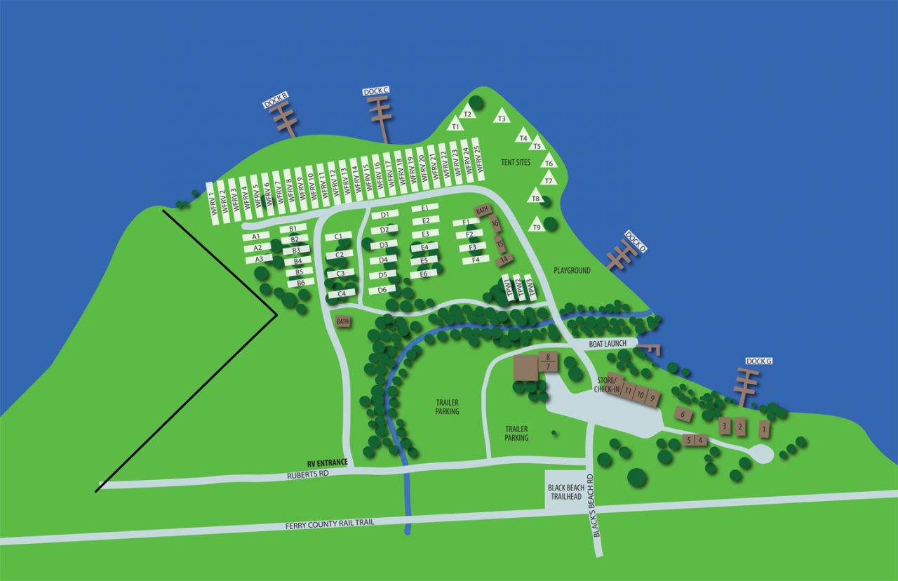 Resort Map Black Beach Resort