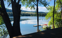 The view from the Porch at Cabin 6